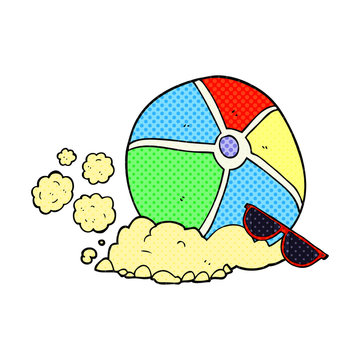 Cartoon Beach Ball