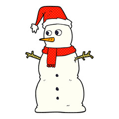 cartoon snowman
