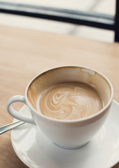cup of coffee on table