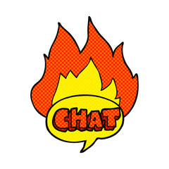 cartoon chat symbol