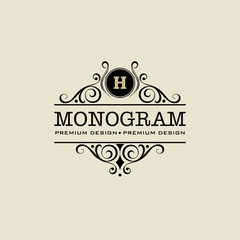 Monogram - obrazy, fototapety, plakaty