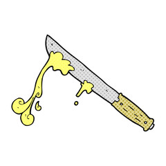 cartoon butter knife