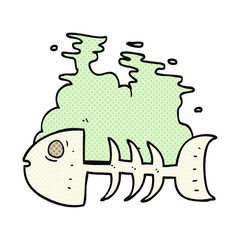 cartoon fish bones
