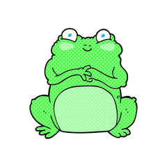 cartoon funny frog