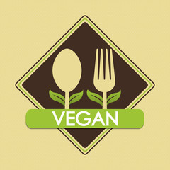 Vegan icon design 