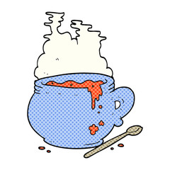 cartoon bowl of soup