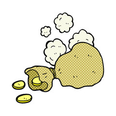 cartoon bag of money
