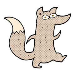 cartoon cute wolf