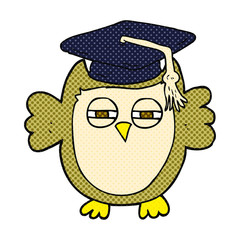 cartoon clever owl