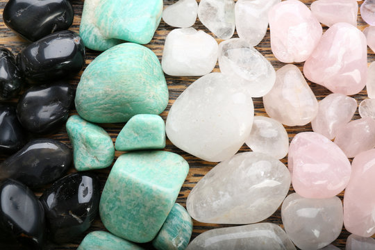 Semiprecious stones background