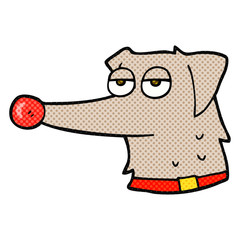 cartoon dog with collar