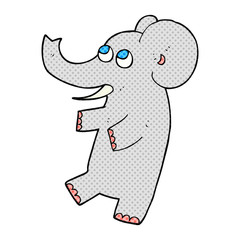 Obraz premium cartoon cute elephant