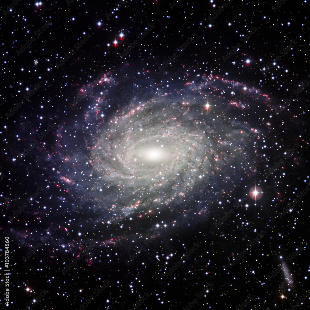 Wall mural view galaxy system isolated elements of this image furnished by nasa