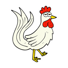 comic book style cartoon cock