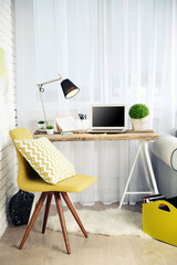 Modern workplace at home