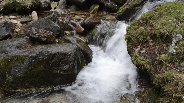 Water stream in the mountain