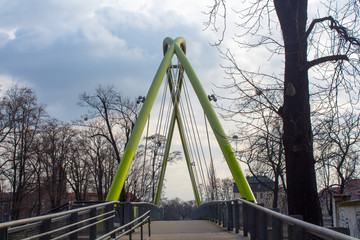 Footbridge in Wroclaw