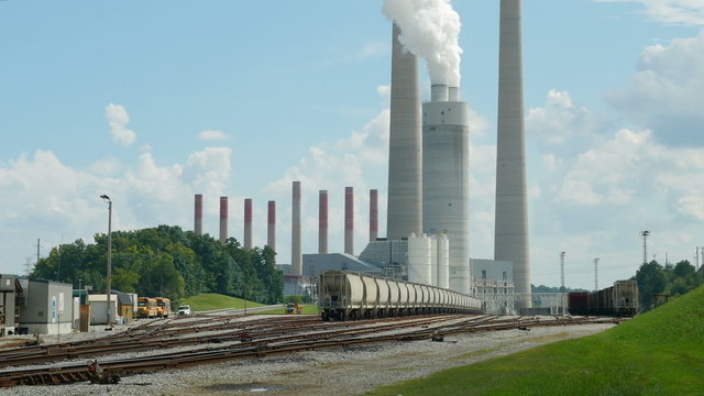 4K Kingston Fossil Plant Rail Yard 1