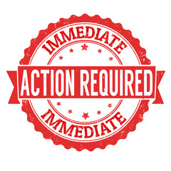 Action required stamp