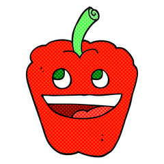 comic book style cartoon pepper