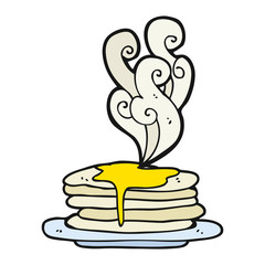 cartoon stack of pancakes
