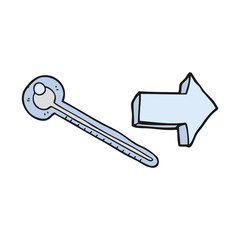 cartoon thermometer
