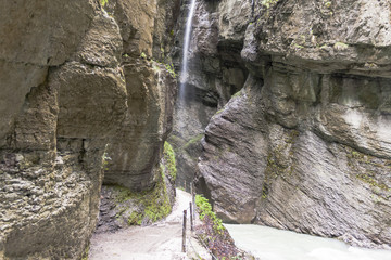 The Partnachklamm in Bavaria Germany