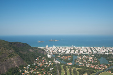 Aerial view over Rio de Janeiro