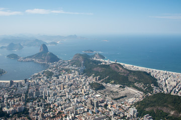 Aerial view over Rio de Janeiro