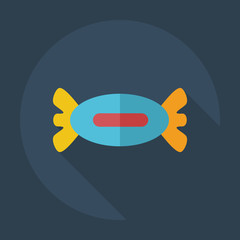 Flat modern design with shadow icons sweet