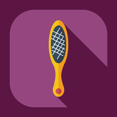 Flat modern design with shadow icons pedicure