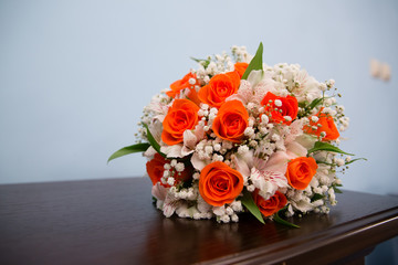 Beautiful wedding bouquet 