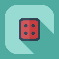 Flat modern design with shadow icons button