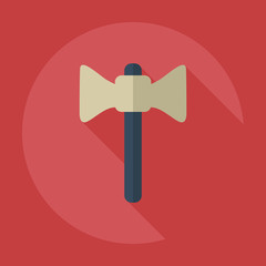 Flat modern design with shadow icons axe