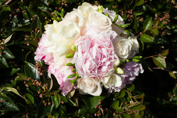 Pink wedding bouquet 