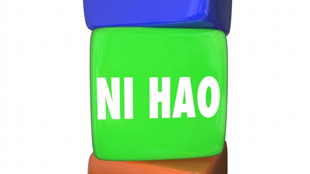 Hello Ciao Salut Ni Hao Greetings Different International Languages