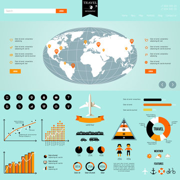 Travel Info graphics.