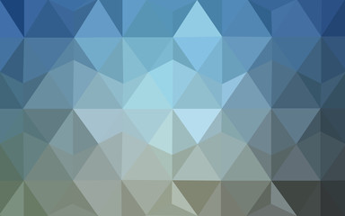 Fototapeta premium Multicolor blue, yellow, orange polygonal design pattern, which consist of triangles and gradient in origami style.