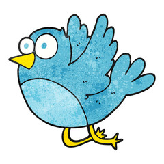 textured cartoon bird
