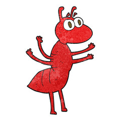 textured cartoon ant