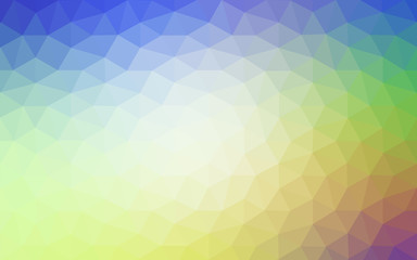 Naklejka premium Multicolor polygonal design pattern, which consist of triangles and gradient in origami style.