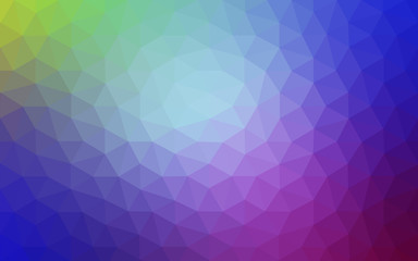 Multicolor polygonal design pattern, which consist of triangles and gradient in origami style.