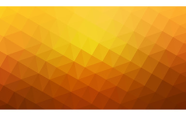 Orange polygonal pattern, which consist of triangles and gradient, background in origami style.