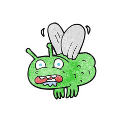textured cartoon fly