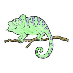 textured cartoon chameleon