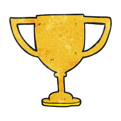 textured cartoon sports trophy