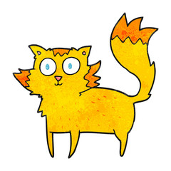 textured cartoon cat