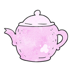 textured cartoon teapot