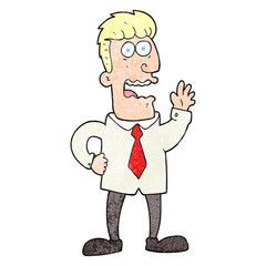 textured cartoon businessman