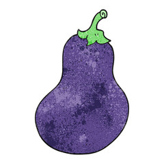 textured cartoon eggplant